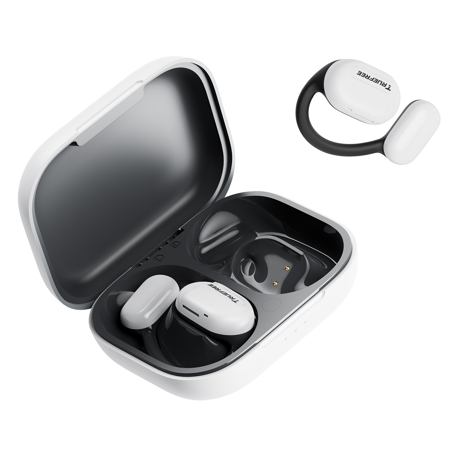 TRUEFREE O1 耳掛け式イヤホン ワイヤレスイヤホン bluetooth5.3 耳を塞がないイヤホン 耳掛け式イヤホン bluetooth オープンイヤー イヤホン オープンイヤー イヤホン bluetooth マルチポイント 10時間連続使用 ながら聴き イヤホン 開放型 ブルートゥースイヤホン AAC/SBC スポーツ イヤホン 快適な装着感