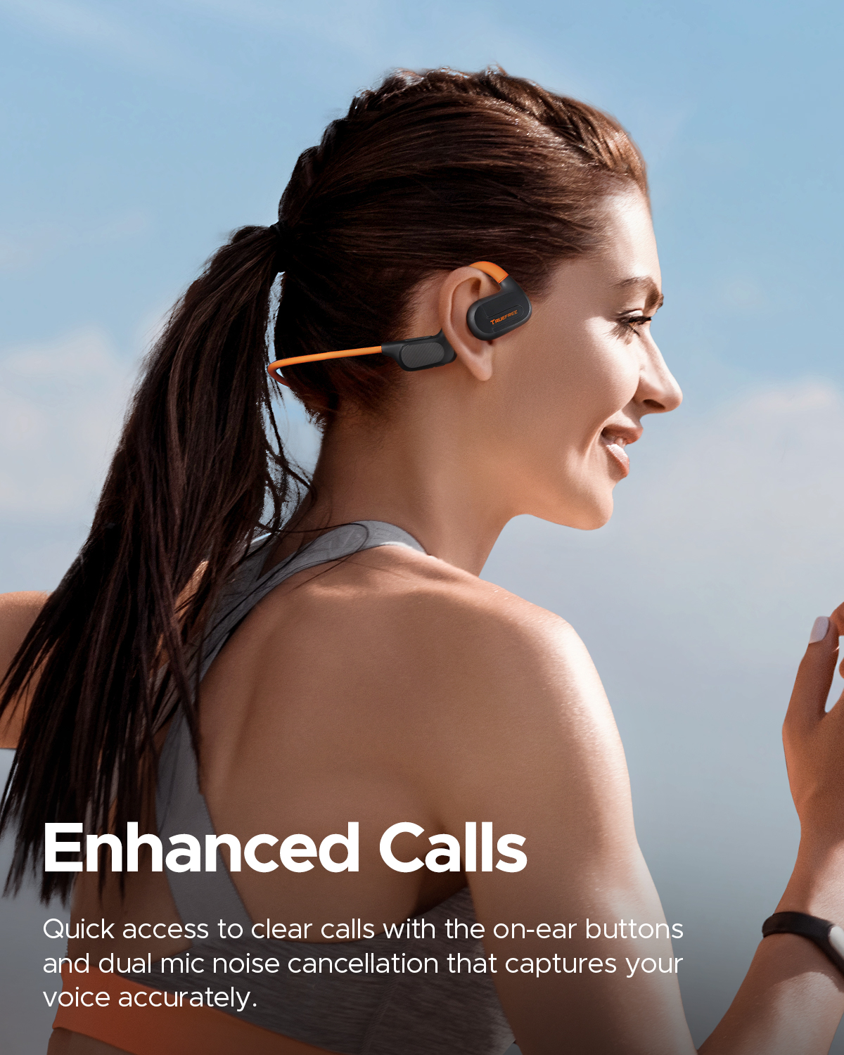TRUEFREE F2【耳を塞がないイヤホン Bluetooth イヤホン】ワイヤレスイヤホン 首掛けイヤホン AAC/SBC対応 ランニング ネックバンド型 スポーツイヤホン 耳掛け式イヤホン マルチポイントイヤホン 26g重量 Bluetooth 5.3 IPX4防水 ゲームモード付き マイク付きイヤホン こつでんどう イヤホンではない ENCノイズキャンセリング 日本語取扱説明書