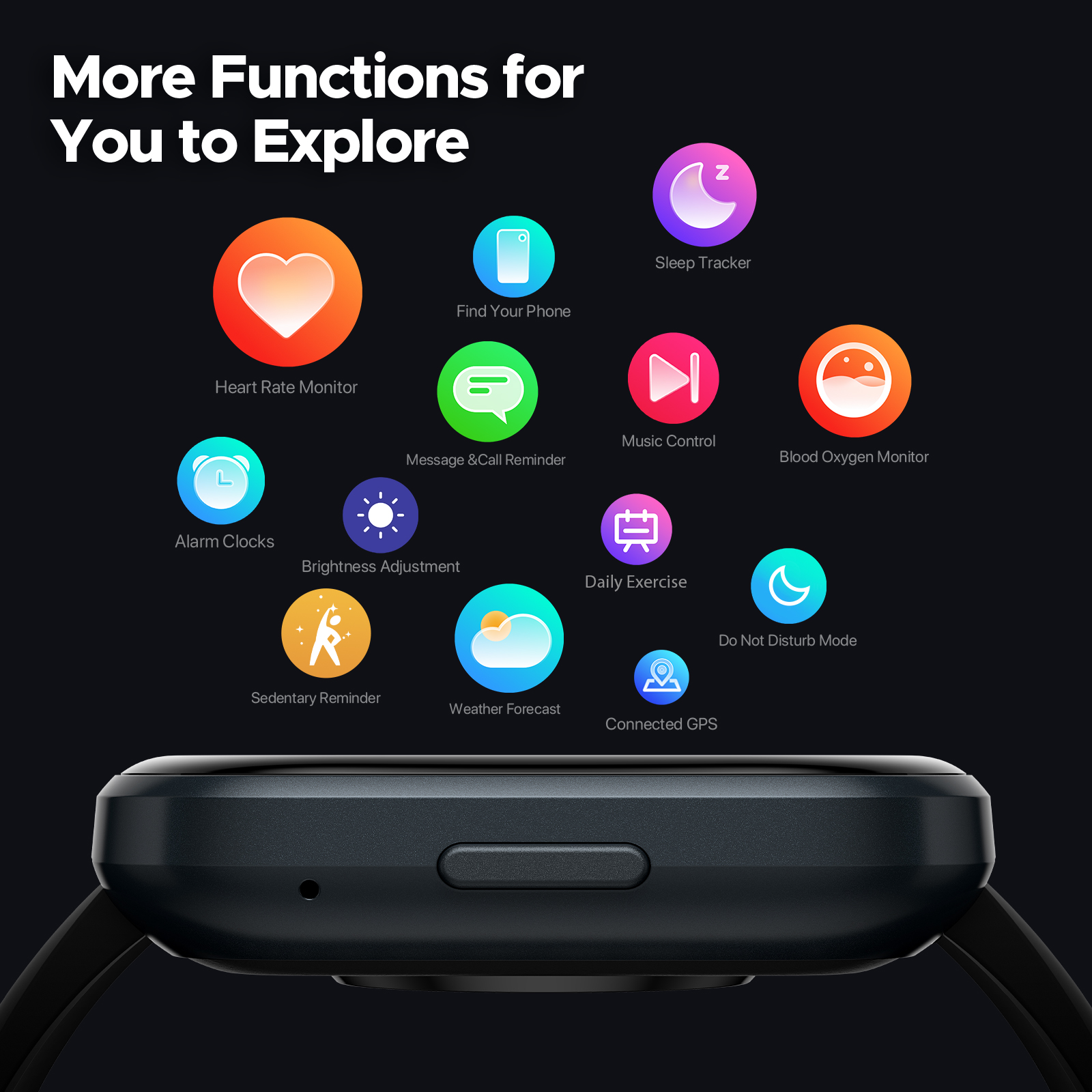 スマートウォッチ 通話機能付き 1.96インチ 大画面 Bluetooth通話 IP68完全防塵防水 着信 健康管理 長持ち スポーツウォッチ 24種類スポーツモード 歩数計 カロリー消費 睡眠モニター 連携アプリ 天気 200+文字盤