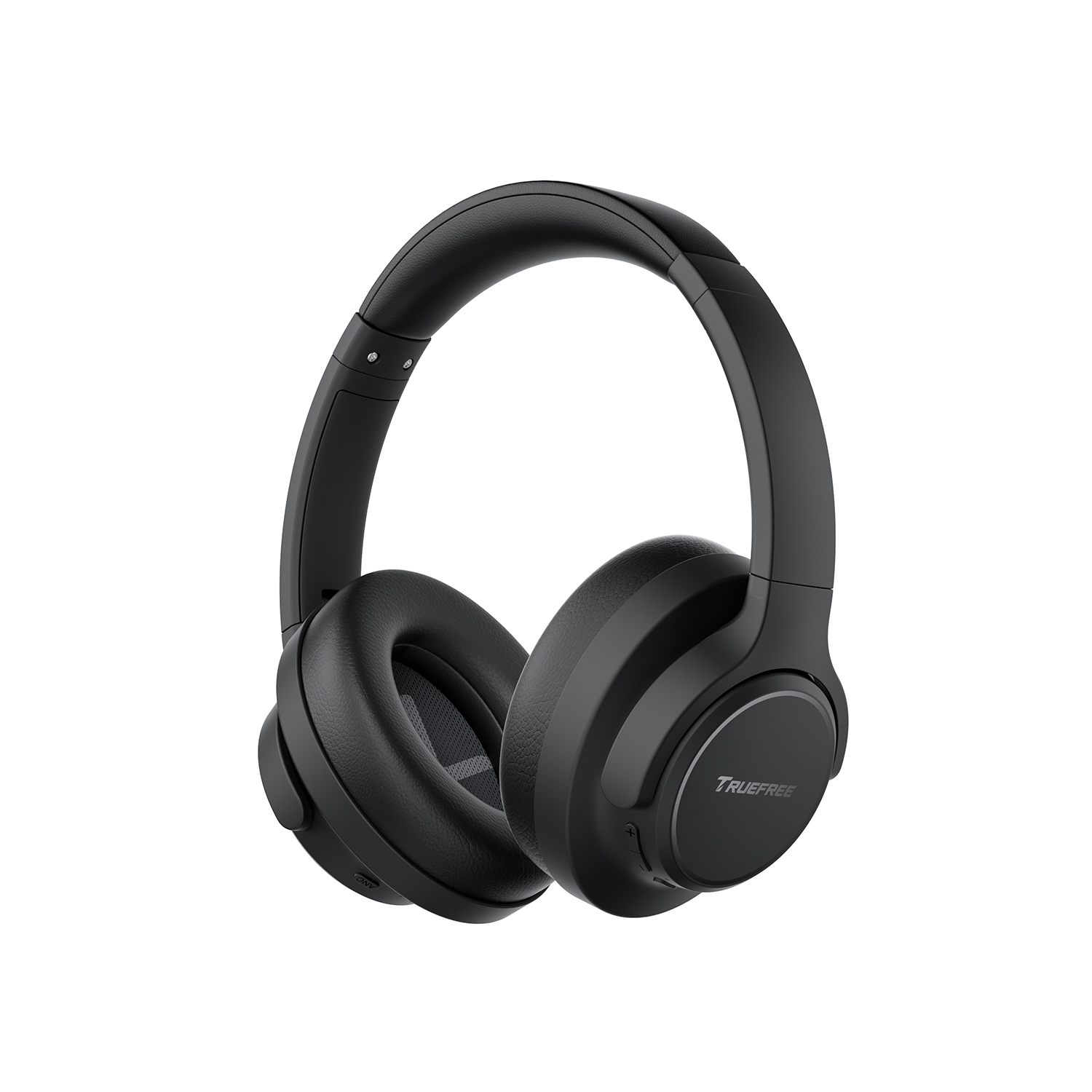 TRUEFREE Over Ear Wireless Headphones, Bluetooth 6.0 Hybrid Active Noise Cancelling Headphones, 125H Playtime, 40mm Driver, Deep Bass, Transparency Mode, Multipoint Connection & App Customize EQ